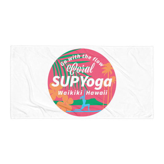 Coral SUP Yoga Beach Towel